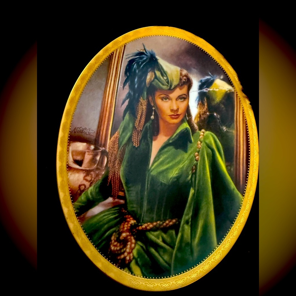 Gone With the Wind Steel Magnolia Collector Plate by Chris Notarile | 1996